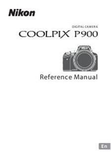 Nikon Coolpix P900 manual. Camera Instructions.